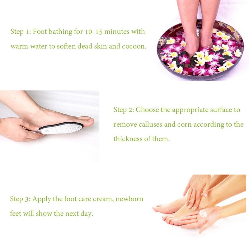 BEZOX Professional Foot File Callus Remover  Double Sided Pedicure Rasp for Cracked Heel and Dead Foot Skin - Heavy Duty Surgical Grade Stainless Steel - W/Cloth Storage Bag & Gift Box - Image 5